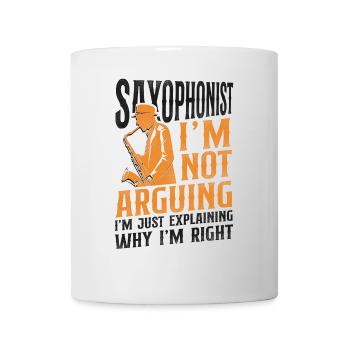 Saxophoniste Saxophoniste Je ne suis pas - Mug blanc - blanc - Devant