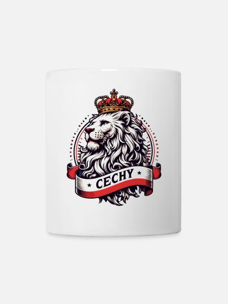 Cechy Böhmen Tschechien Löwe Flagge Geschenk - Tasse - Weiß
