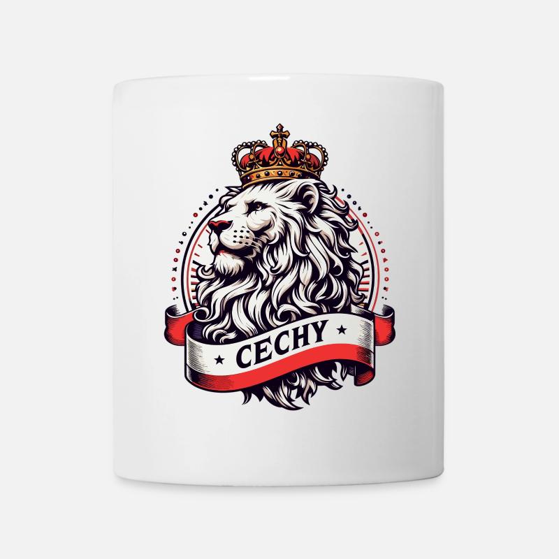 Cechy Böhmen Tschechien Löwe Flagge Geschenk - Tasse - Weiß