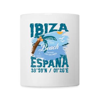 Vintage Design Beach Ibiza Spain - Mug - white - Front
