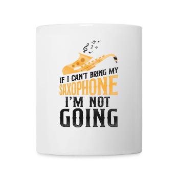 Saxophones Si je ne peux pas apporter mon - Mug blanc - blanc - Devant