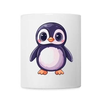 Personnage Pingouin de dessin animé mignon - Mug blanc - blanc - Devant