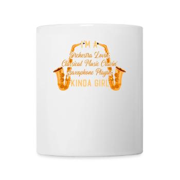 Saxophone I'm A Orchestra Lovin' - Tasse - Weiß - Vorne