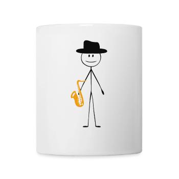 Saxophone Saxophone Guy - Mug - white - Front