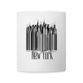 New York Code Scan Skyline NYC Voyage touristique USA l - Mug blanc - blanc - Devant