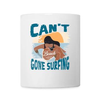 Strand und Surfen: Freiheit & Abenteuer - Tasse - Weiß - Vorne