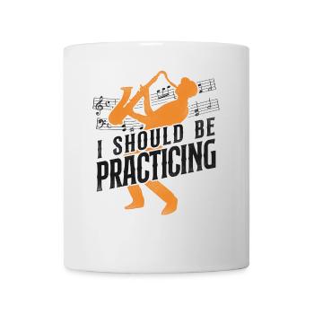 Saxophones que je devrais pratiquer - Mug blanc - blanc - Devant