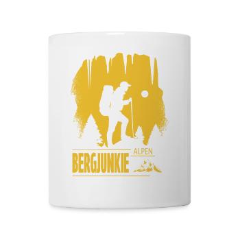 Bergjunkie - Tasse - Weiß - Vorne