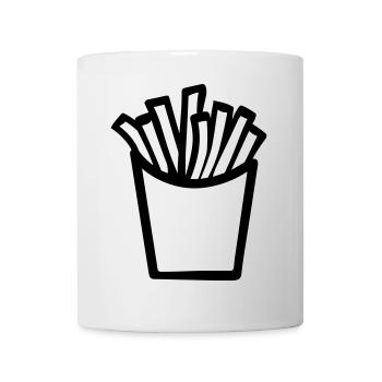 Pommes frites - Tasse - Weiß - Vorne