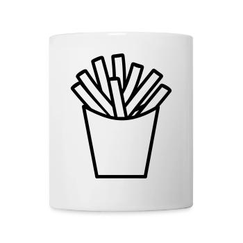 Pommes frites - Tasse - Weiß - Vorne
