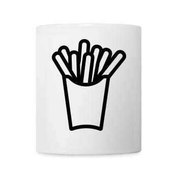 Pommes frites - Tasse - Weiß - Vorne