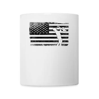 Saxophones American Flag - Mug - white - Front
