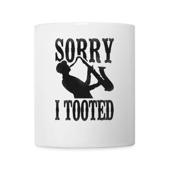 Saxophone Sorry I Tooted - Mug blanc - blanc - Devant