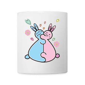 Pair of rabbits - Mug - white - Front