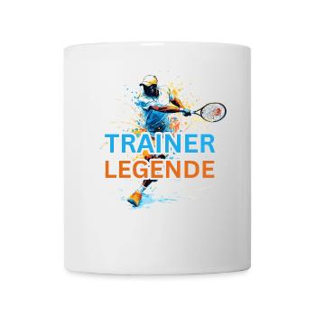 Tennistrainer Legende Coach - Tasse - Weiß - Vorne