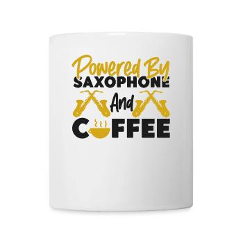 Saxophone Coffee Powered By - Mug - white - Front