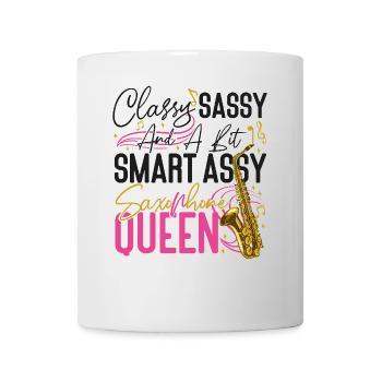 Saxophone Classy Sassy And A Bit - Tasse - Weiß - Vorne