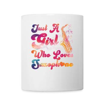 Saxophone Girl Just A Girl Who - Mug - white - Front