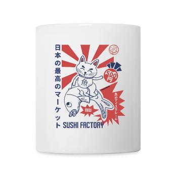Sushi Factory Japanese sunburst - Mug - white - Front