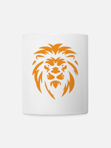 Wütender Löwe - Tasse - Weiß