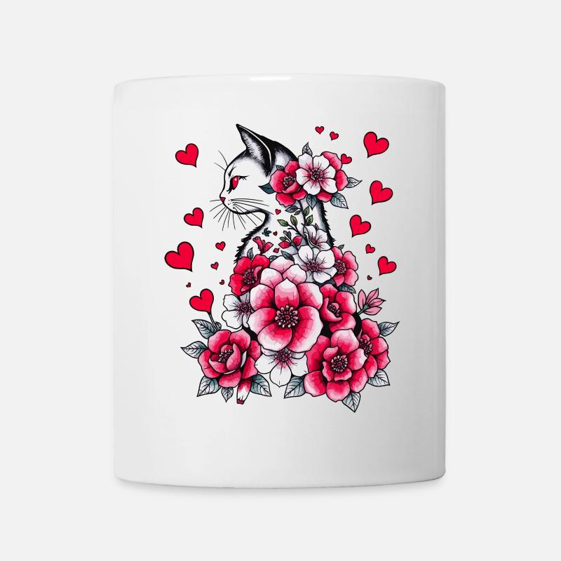 Weiße Katze - Tasse - Weiß
