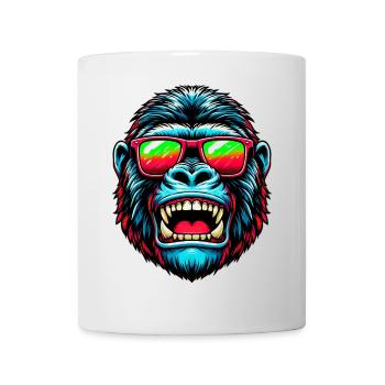 Gorillas with sunglasses - Mug - white - Front