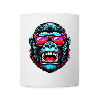 Gorillas with sunglasses - Mug - white - Front