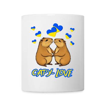 Capy - Amour, Capybara - Mug blanc - blanc - Devant