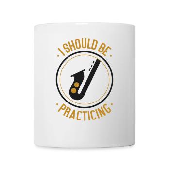 Saxophones que je devrais pratiquer - Mug blanc - blanc - Devant