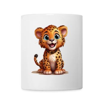 Niedlicher Leopard - Tasse - Weiß - Vorne