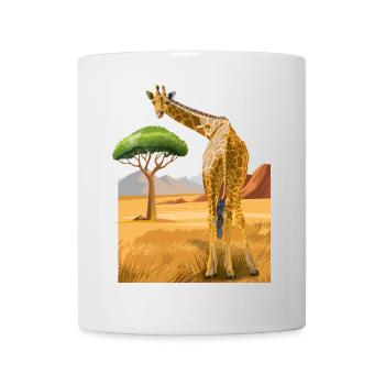 Giraffe looks friendly - Mug - white - Front