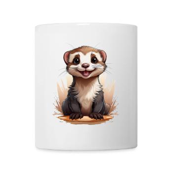 Frettchen - Tasse - Weiß - Vorne