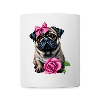 Mops Hund - Tasse - Weiß - Vorne