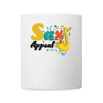 Saxophones Pun Sax Appeal - Mug blanc - blanc - Devant