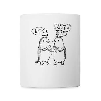 I love Pizza Penguins - Mug - white - Front