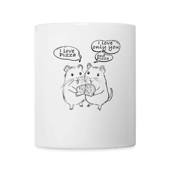 I love Pizza Guinea Pig - Mug - white - Front