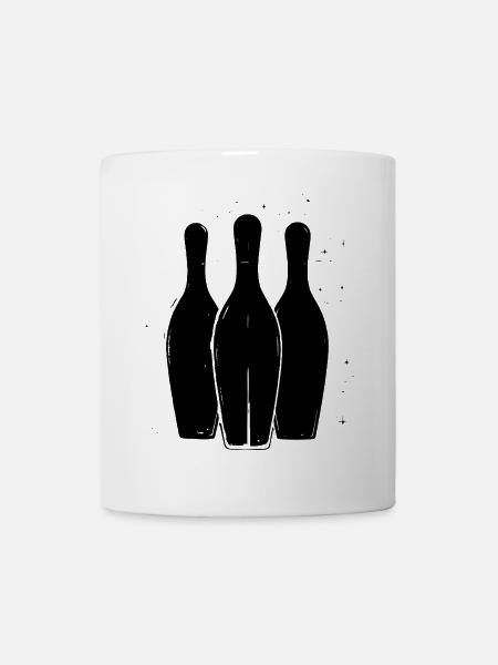 Bowling Zeichnung - Tasse - Weiß