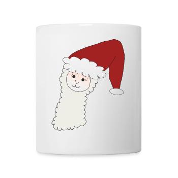 Weihnachtsalpaka - Tasse - Weiß - Vorne