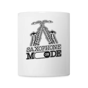 Saxophone Saxophone Mode On - Mug - white - Front