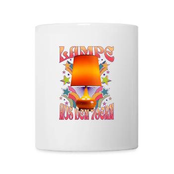Möbelstück - Lampe aus den 70ern - Tasse - Weiß - Vorne