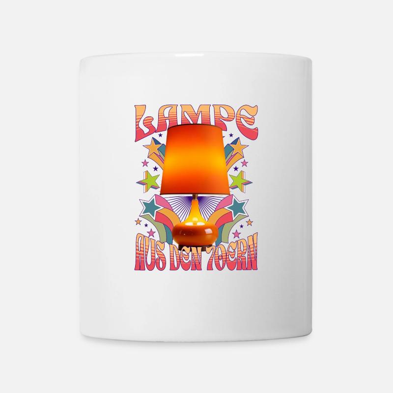 Möbelstück - Lampe aus den 70ern - Tasse - Weiß