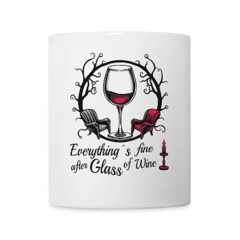 Amateurs de vin - Mug blanc - blanc - Devant