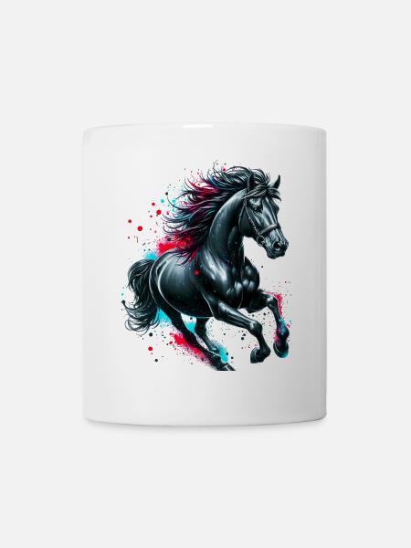 Pferd - Tasse - Weiß