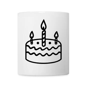 Birthday cake - Mug - white - Front