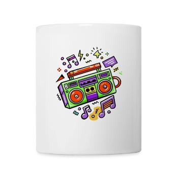 Retro Party 80s 70s 90s Music Festival Gift - Mug - white - Front