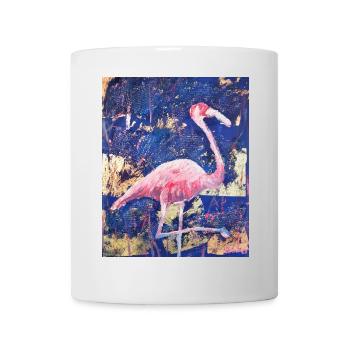 Expressionist Flamingo Artwork - Tasse - Weiß - Vorne