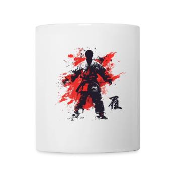 Judo Judoka Silhouette Kampfkunst Japan - Tasse - Weiß - Vorne