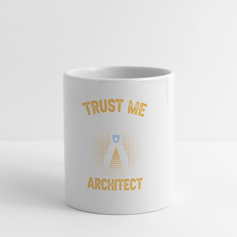 Les architectes me font confiance Conception technique Mug blanc