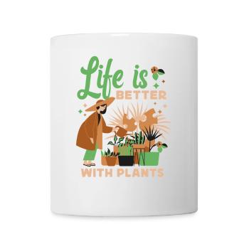 Plant Lover Gardening Life Is - Mug - white - Front