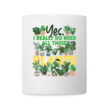 Amateur de plantes jardinage , je - Mug blanc - blanc - Devant